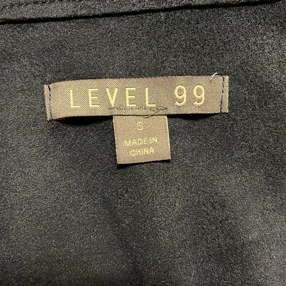 Level 99 Tabitha Vegan Suede Moto Jacket Navy Size Small - Picture 7 of 9